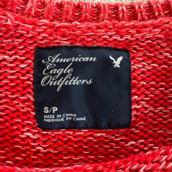 Sale! American Eagle Cotton Rich Coral Long Sleeve Sweater Women’s Size Small - Picture 14 of 16